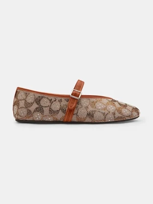 Coach baleriny Sculpted C Soft Mary Jane kolor brązowy CBP01