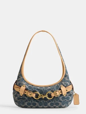 Coach Belted Ergo Shoulder Bag 26 torebka hobo damska jeansowa
