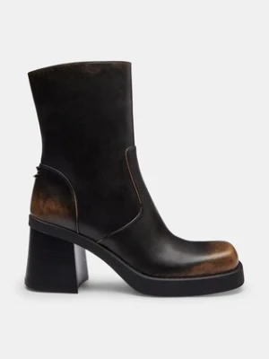 Coach botki skórzane Sculpted C Loved Leather Bootie