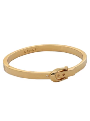 Coach Bransoletka C Buckle Hinged Bangle Bracelet 37341898GLD710 Złoty