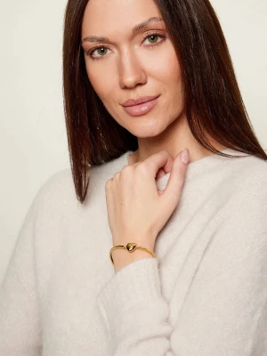 Coach Bransoletka Heart Cuff złoty