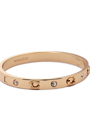 Coach Bransoletka Hinged Bangle złoty