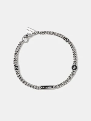 Coach bransoletka męska metalowa