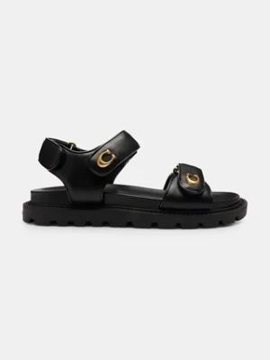 Coach Brynn Leather Sandal sandały damskie skórzane