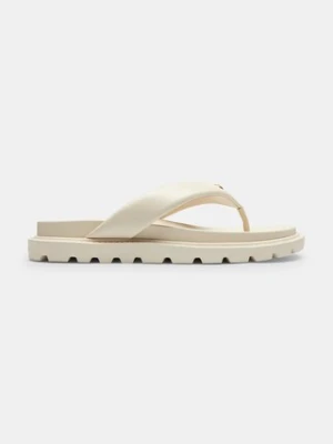 Coach Brynn Leather Thong Sandal japonki na płaskim obcasie damskie skórzane