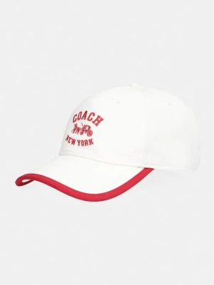 Coach czapka z daszkiem bawełniana