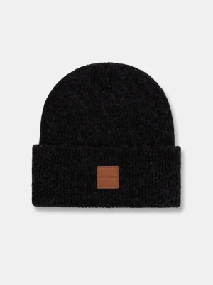 Coach czapka z dodatkiem wełny kolor czarny 29CU825