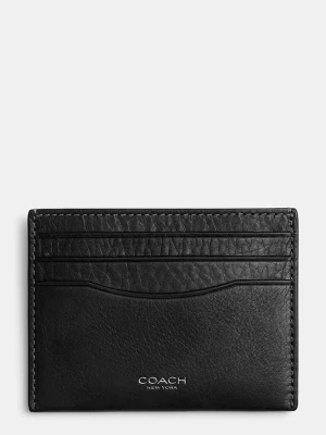 Coach etui na karty męskie skórzane zielony