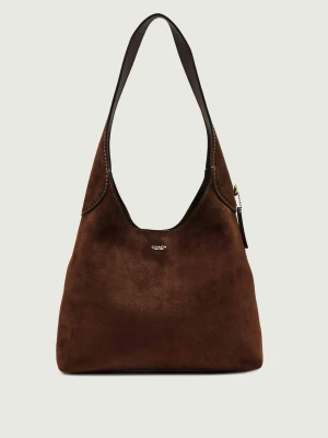 Coach Hobo Brooklyn | zamsz brązowy