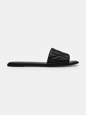 Coach Holly Quilted Leather Sandal klapki na płaskim obcasie damskie skórzane