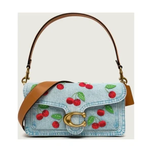 Coach Jeansowa torebka na ramię TABBY 26 | z dodatkiem skóry