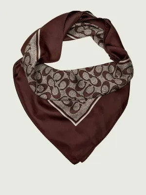 Coach Jedwabna chusta TEXTURED SIGNATURE C