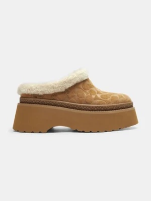 Coach kapcie zamszowe Cecelia Signature