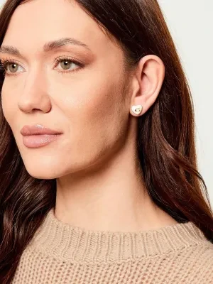 Coach Kolczyki Enamel Heart