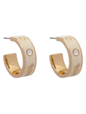 Coach Kolczyki Enamel Horse & Carriage Hoop Earrings 37479036GLD100 Złoty