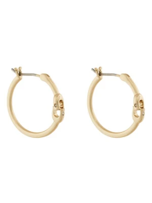 Coach Kolczyki Signature Hoop Earrings 37408160GLD710 Złoty