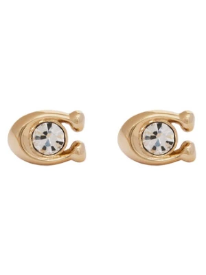 Coach Kolczyki Signature Stone Stud Earrings 37440614GLD110 Złoty