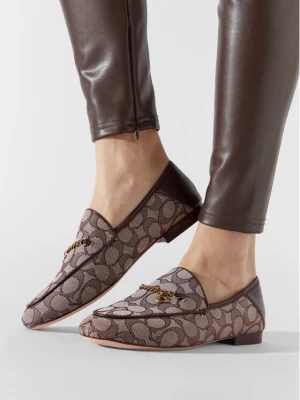 Coach Loafersy Hanna Textured Jacq CC888 Brązowy