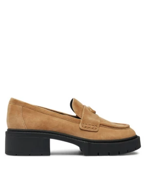 Coach Loafersy Leah CV320 Brązowy