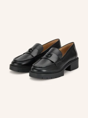 Coach Loafersy Leah schwarz CZARNY