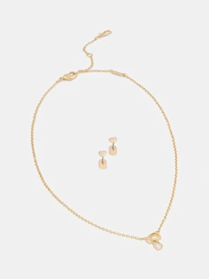 Coach naszyjnik i kolczyki