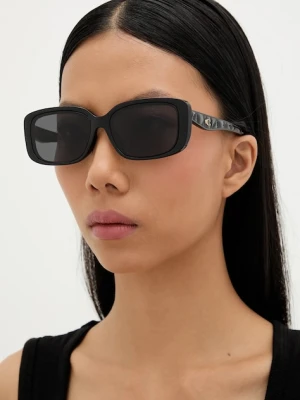 Coach okulary przeciwsłoneczne damskie kolor czarny 0HC8444D