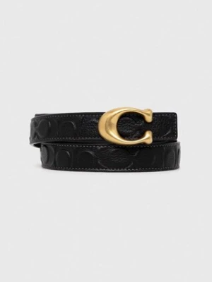 Coach pasek skórzany dwustronny