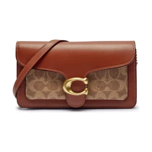 Coach Skórzana listonoszka/kopertówka Tabby Chain