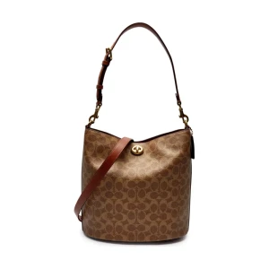 Coach Skórzana torebka na ramię WILLOW