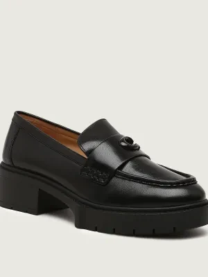 Coach Skórzane loafersy LEAH