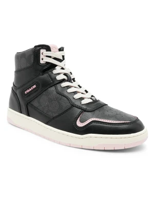 Coach Skórzane sneakersy HI TOP COATED CANVAS