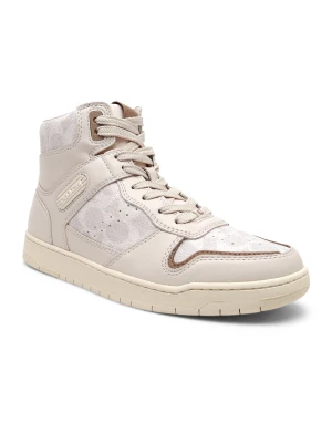 Coach Skórzane sneakersy HI TOP COATED CANVAS
