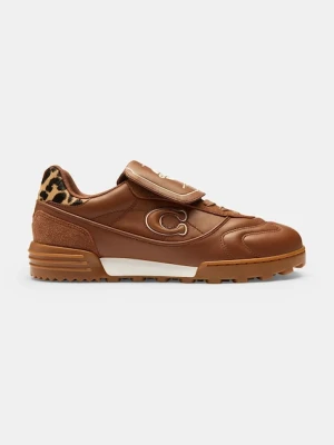 Coach sneakersy skórzane Coach Match damskie kolor brązowy CCI43