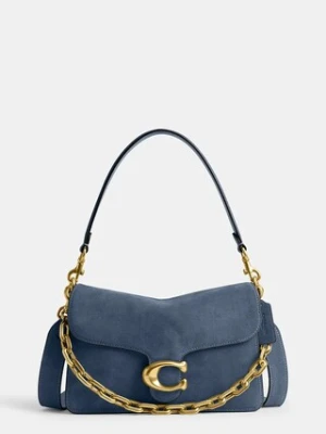 Coach Suade Chain Tabby Shoulder Bag torebka damska zamszowa