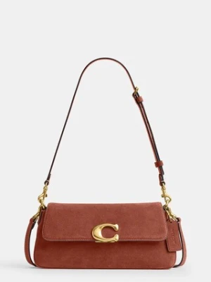 Coach Suade Jet Shoulder Bag torebka crossbody damska zamszowa
