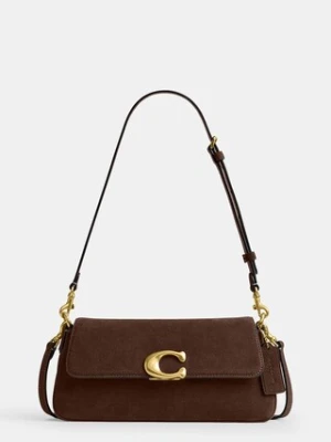Coach Suade Jet Shoulder Bag torebka crossbody damska zamszowa
