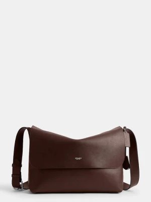 Coach torba skórzana Ludlow Messenger brązowy