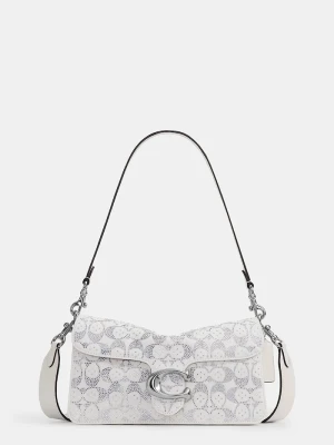 Coach torebka crossbody damska jeansowa Soft Crystal Denim Tabby Shoulder Bag 26 biały