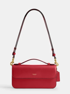 Coach torebka crossbody damska skórzana Elora Top Handle czerwony