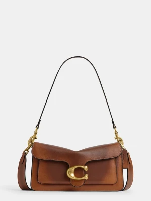 Coach torebka crossbody damska skórzana Soft Tabby Shoulder Bag 26 brązowy