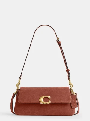 Coach torebka crossbody damska zamszowa Suade Jet Shoulder Bag