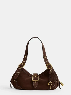 Coach torebka damska skórzana Small Drifter Bag brązowy