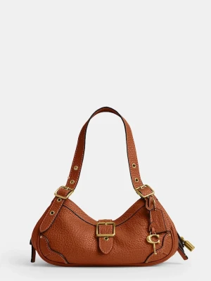 Coach torebka damska skórzana Small Drifter Bag pomarańczowy