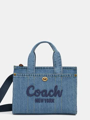 Coach torebka kolor niebieski CR659