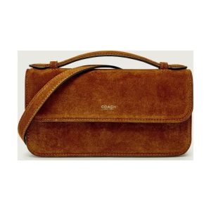 Coach Torebka na ramię ELORA | zamsz