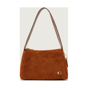 Coach Torebka na ramię LOLA | zamsz