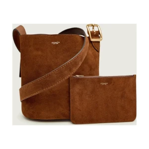 Coach Torebka na ramię + saszetka BLEECKER | zamsz