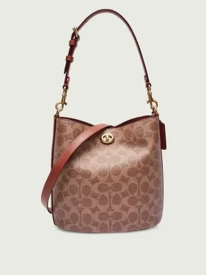 Coach Torebka na ramię Willow | z dodatkiem skóry