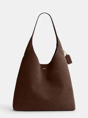 Coach torebka shopper damska zamszowa Brooklyn Shoulder Bag 39 brązowy