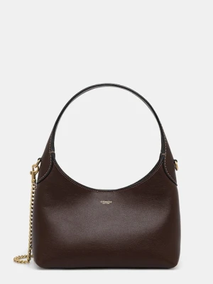 Coach torebka skórzana Brooklyn 23 kolor brązowy CW614